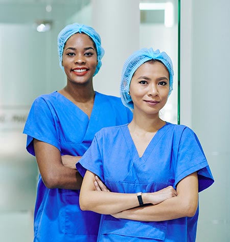 Two female nurses