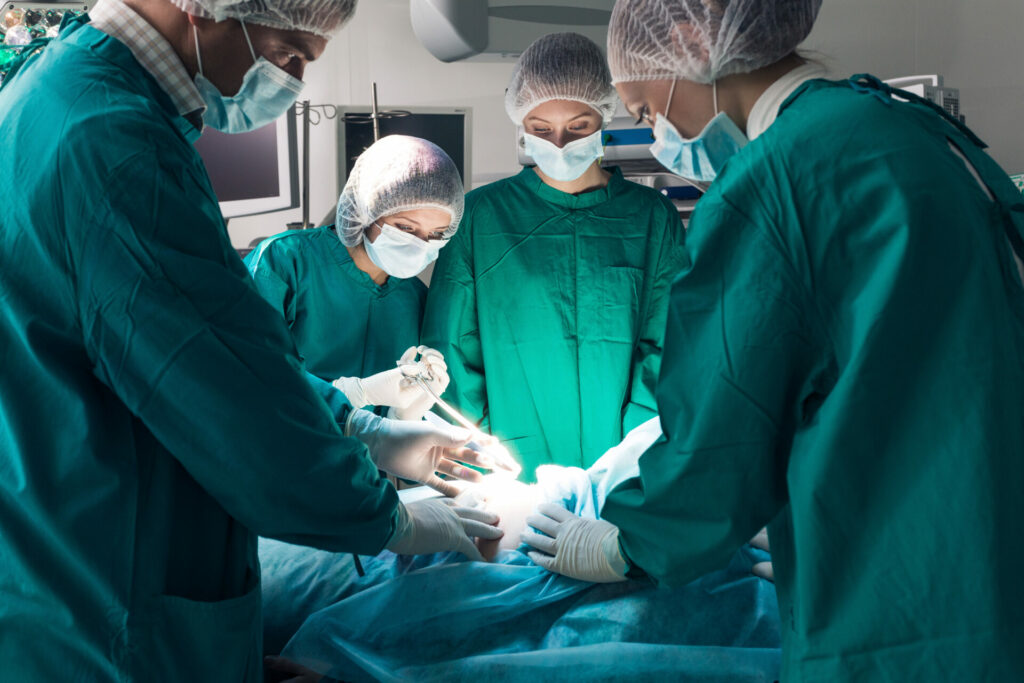 medical staff in surgery